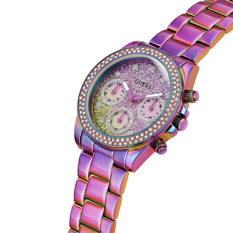 Guess Sol Multifunction Quartz Iridescent Dial Ladies Watch- GW0483L5